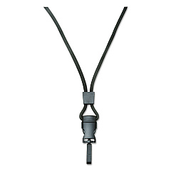 AbilityOne 8455016130192, SKILCRAFT Breakaway Lanyard, Plastic Swivel Hook Fastener, 36" Long, Polyester, Black, Dozen