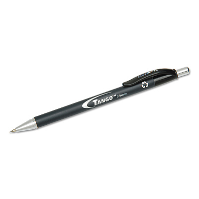 AbilityOne 7520014244864, SKILCRAFT Tango Mechanical Pencil, 0.5 mm, F (#2.5), Black Lead, Black Barrel, Dozen