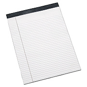 AbilityOne 7530014471353, SKILCRAFT Legal Pads, Wide/Legal Rule, Gray Linen Headband, 50 White 8.5 x 11.75 Sheets, Dozen