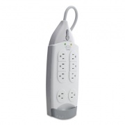 Belkin SurgeMaster Home Series Surge Protector, 7 Outlets, 12 ft Cord, 1045 J, White (F9H71012)