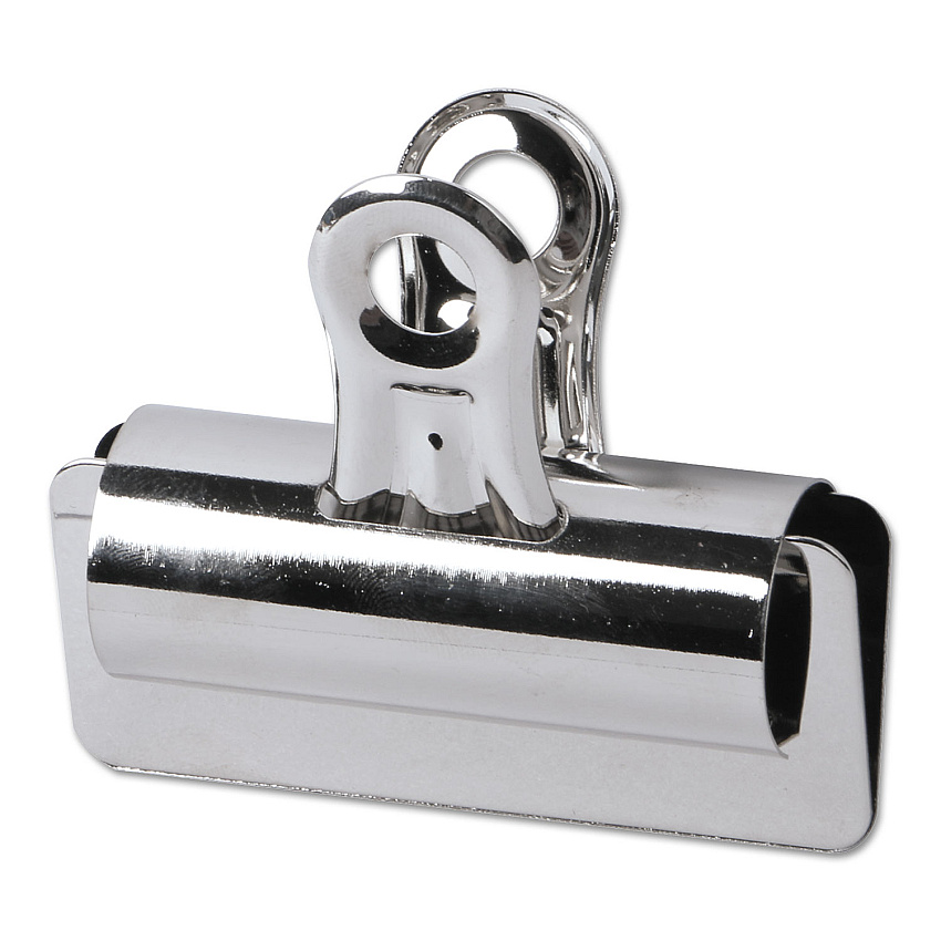 Universal Bulldog Clips, Large, Nickel, 12/Pack (UNV31265)