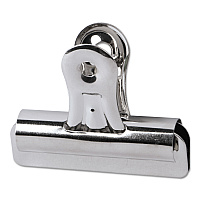 Universal Bulldog Clips, Medium, Nickel, 36/Pack (UNV31264)