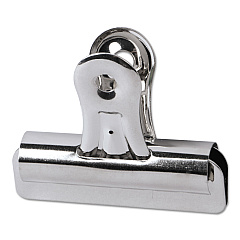 Universal Bulldog Clips, Medium, Nickel, 36/Pack (UNV31264)