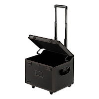 Vaultz Locking Mobile File Chest, Letter/Legal Files, 17.5" x 15.5" x 14.5", Black (IDEVZ00307)