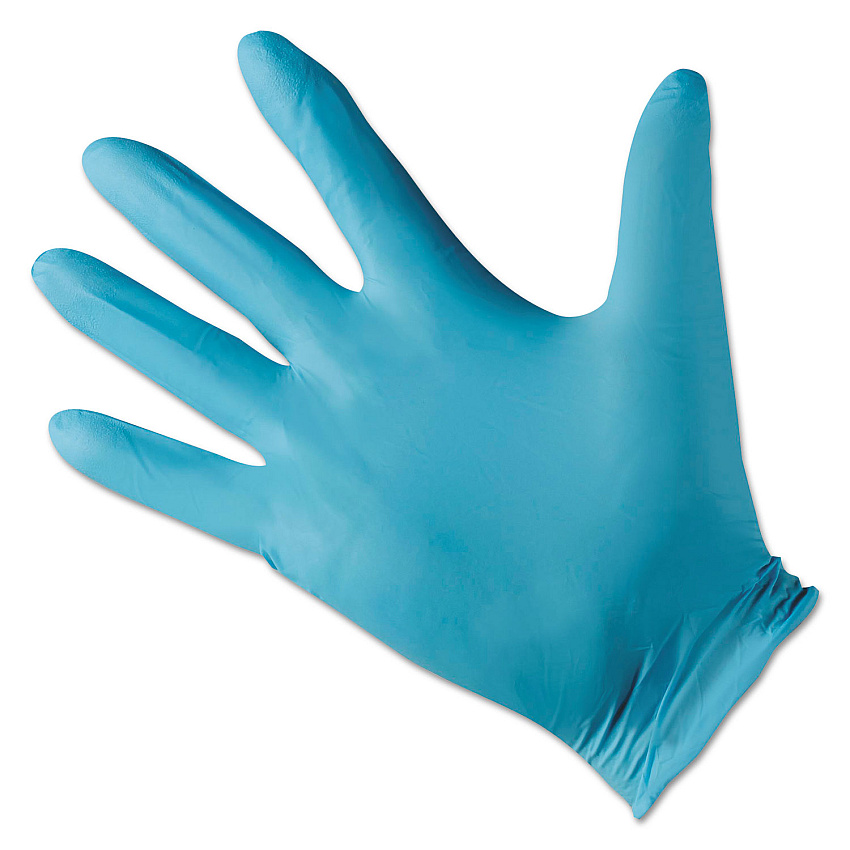 KleenGuard G10 Blue Nitrile Gloves, Blue, 242 mm Length, Medium/Size 8, 10/Carton (KCC57372CT)