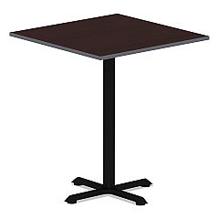 Alera Reversible Laminate Table Top, Square, 35.38w x 35.38d, Medium Cherry/Mahogany (ALETTSQ36CM)