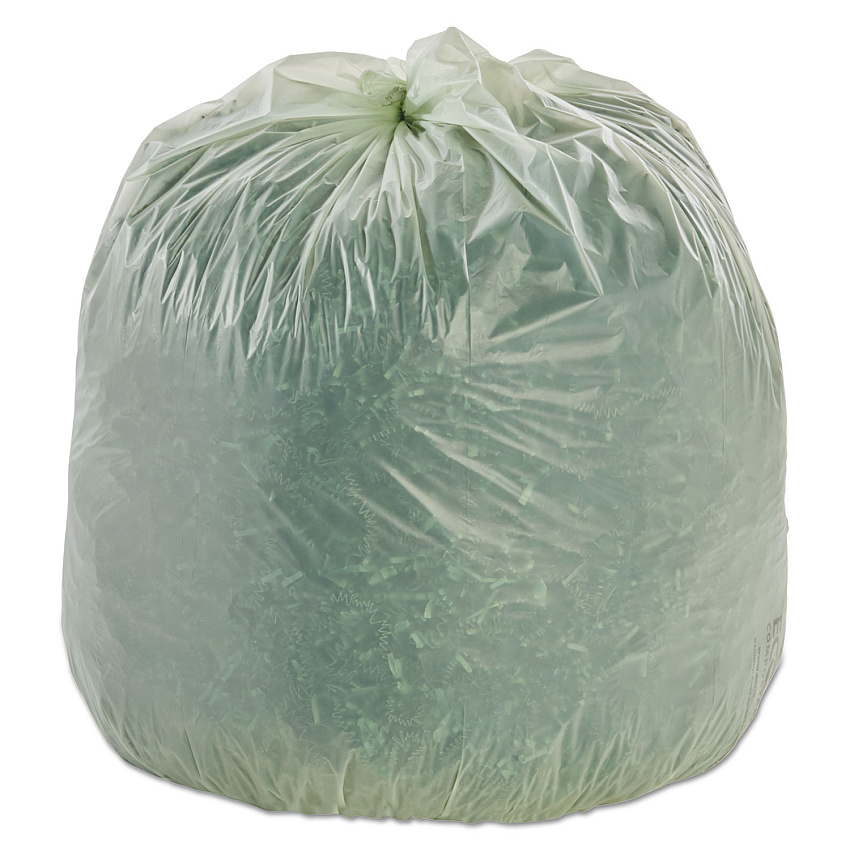 AbilityOne 8105015574983, SKILCRAFT High Density Coreless Roll Can Liners, 33 gal, 12 mic, 33" x 40", Natural, Perforated Roll, 250/Box