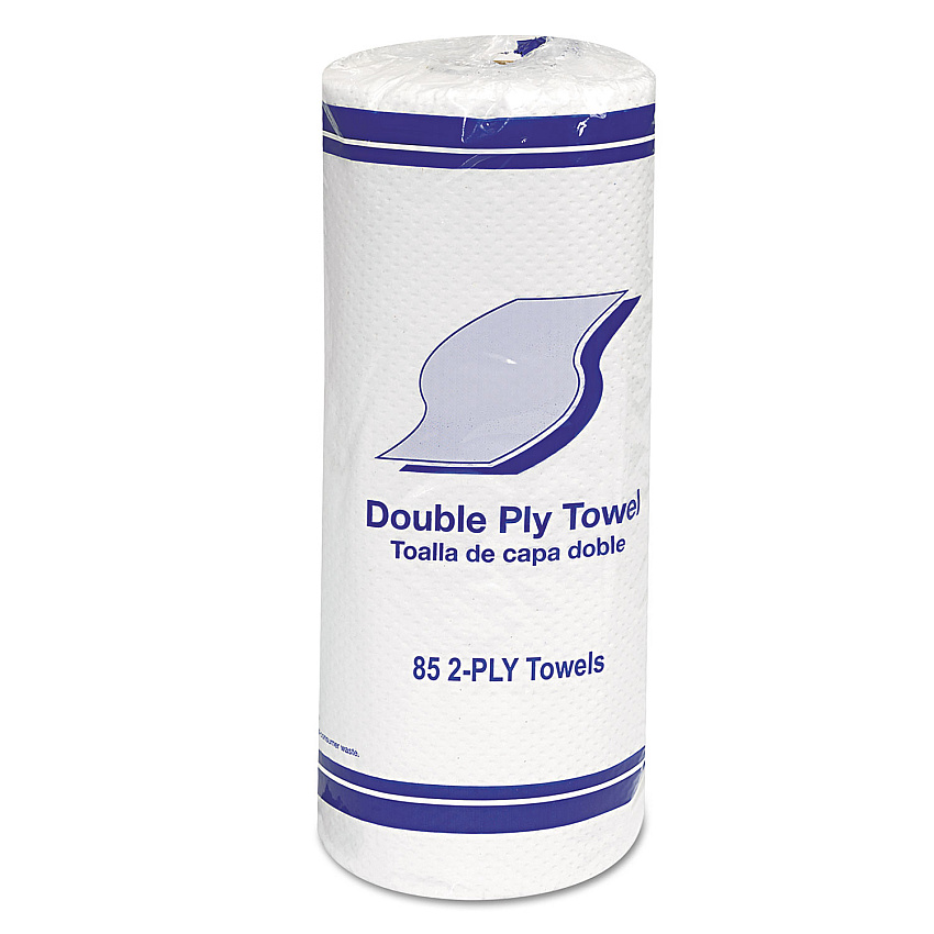GEN Kitchen Roll Towels, 2-Ply, 11 x 7.8, White, 85/Roll, 30 Rolls/Carton (GEN1797)