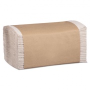 Marcal PRO 100% Recycled Folded Paper Towels, 1-Ply, 8.62 x 10.25, Natural, 334/Pack, 12Packs/Carton (P600N)
