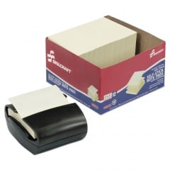 AbilityOne 7530015652771 SKILCRAFT Fan-Fold Self-Stick Note Pad with Dispenser, 3" x 3", Yellow, 100 Sheets/Pad