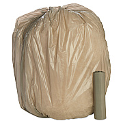 AbilityOne 8105015171364, SKILCRAFT Trash Can Liner - Linear Low-Density, 60 gal, 1 mil, 38" x 58", Gray, Perforated Roll, 100/Box