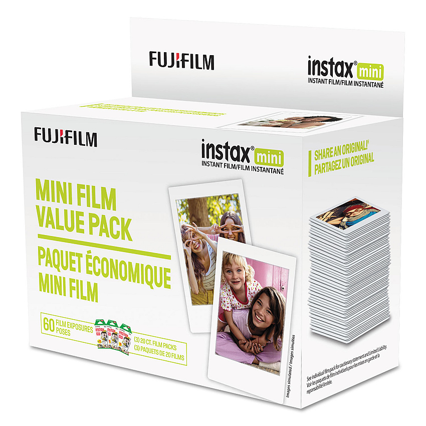 Fujifilm Instax Mini Film, 800 ASA, 60-Exposure Roll (FUJ600016111)