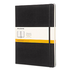 Moleskine Classic Colored Hardcover Notebook, 1-Subject, Narrow Rule, Black Cover, (192) 10 x 7.5 Sheets (HBGQP090)