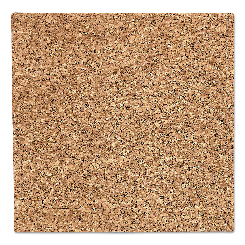 Iceberg iDesign Frameless Cork Bulletin Board, 18 x 18, Tan Surface (ICE35016)