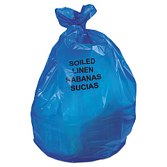 Heritage Linear Low Density Health Care Can Liners, Soiled Linen, 30 gal, 1.3 mil, 30" x 43", Blue, 200/Carton (HERB6043PX)