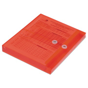 AbilityOne 7530016618831 SKILCRAFT Poly String/Button Side-Loading 1.25" Expansion Envelope, 1 Section, Letter Size, Red, 5/Pack
