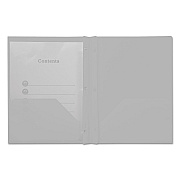 Universal Plastic Twin-Pocket Report Covers with Three-Prong Fastener, 11 x 8.5, White/White, 10/Pack (UNV20554)