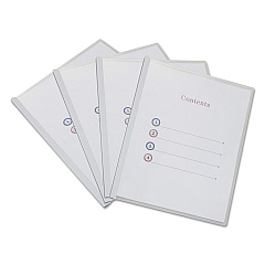 Universal Clear View Report Cover with Slide-on Binder Bar, Clear/Clear, 25/Pack (UNV20564)