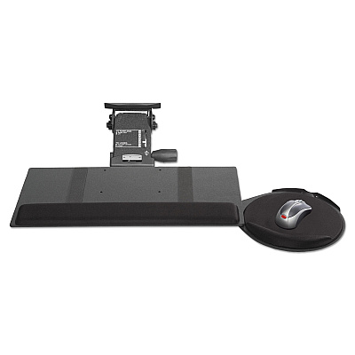 Kelly Computer Supply Leverless Lift N Lock Keyboard Tray, 19w x 10d, Black (KCS69575)