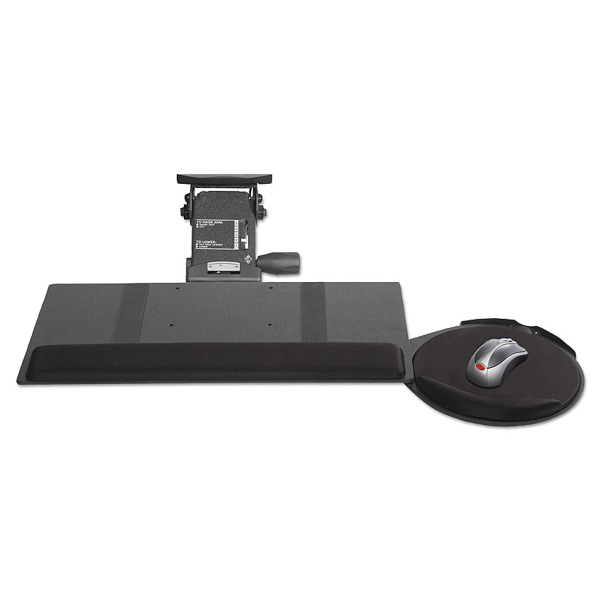 Kelly Computer Supply Leverless Lift N Lock Keyboard Tray, 19w x 10d, Black (KCS69575)