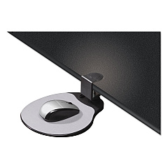 Kelly Computer Supply Clamp On Mouse Platform, 7.75 x 8, Black (KCS10405)