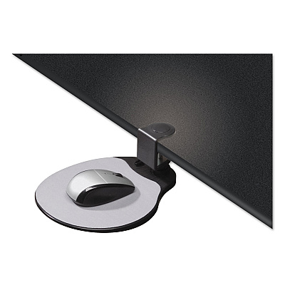 Kelly Computer Supply Clamp On Mouse Platform, 7.75 x 8, Black (KCS10405)
