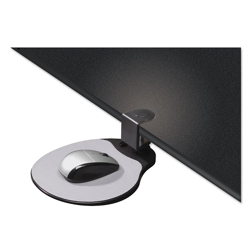 Kelly Computer Supply Clamp On Mouse Platform, 7.75 x 8, Black (KCS10405)