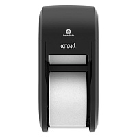 Georgia Pacific Professional Compact Vertical 2-Roll Coreless Tissue Dispenser, 14.06 x 6.69 x 8.19, Black (GPC56790A)