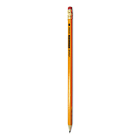 Universal Deluxe Blackstonian Pencil, HB (#2), Black Lead, Yellow Barrel, Dozen (UNV55520)