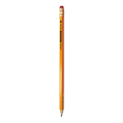 Universal Deluxe Blackstonian Pencil, HB (#2), Black Lead, Yellow Barrel, Dozen (UNV55520)