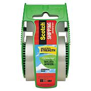 Scotch Greener Commercial Grade Packaging Tape with Dispenser, 1.5" Core, 1.88" x 58.33 ft, Clear (MMM175G)