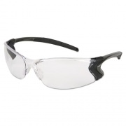MCR Safety Backdraft Glasses, Clear Frame, Hard Coat Clear Lens (BD110P)