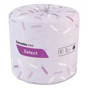 Cascades PRO Select Standard Bath Tissue, 2-Ply, White, 500/Roll, 48/Carton (B180)