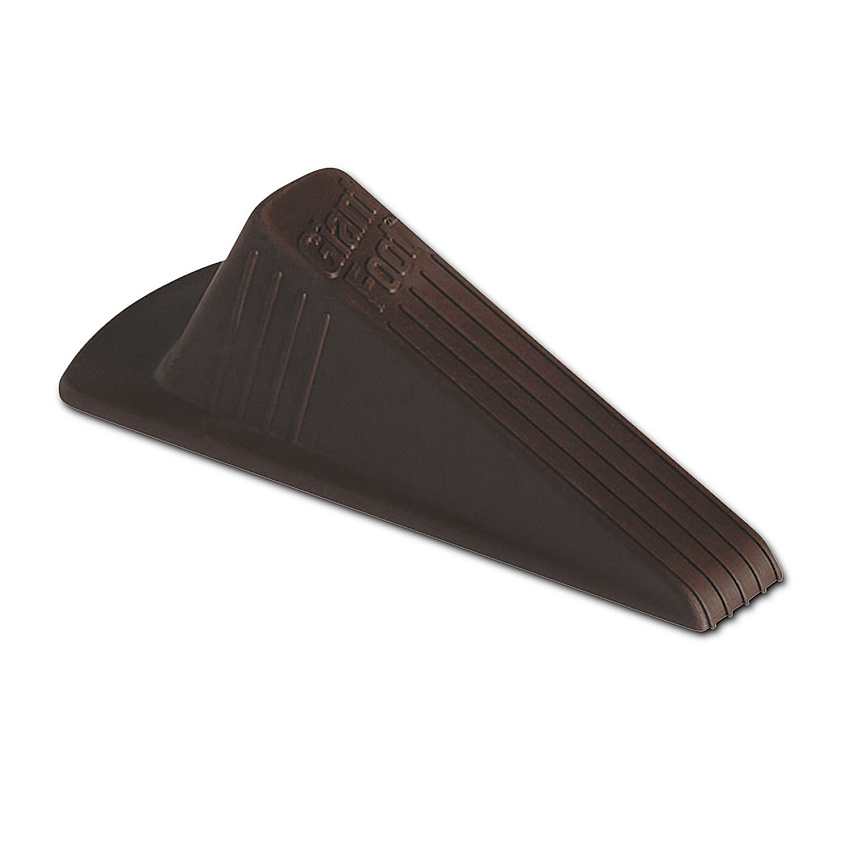 Master Caster Giant Foot Doorstop, TPR, 3.5w x 6.75d x 2h, Brown, 12/Box (MAS00987)
