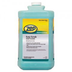 Zep Professional Industrial Hand Cleaner, Easy Scrub, Lemon, 1 gal Bottle with Pump, 4/Carton (1049470)