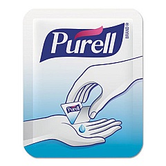 PURELL Advanced Hand Sanitizer Single Use, Gel, 1.2 mL, Packet, Fragrance-Free, 2,000/Carton (GOJ96202M)