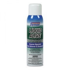 Dymon LIQUID ALIVE Carpet Cleaner/Deodorizer, 20 oz Aerosol Spray, 12/Carton (33420)