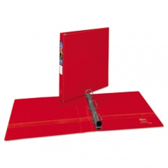 Avery Heavy-Duty Non-View Binder with DuraHinge and One Touch EZD Rings, 3 Rings, 1" Capacity, 11 x 8.5, Red (79589)