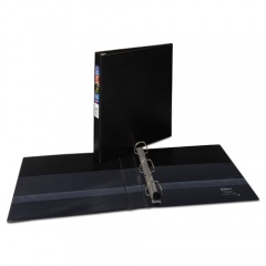 Avery Heavy-Duty Non-View Binder with DuraHinge and One Touch EZD Rings, 3 Rings, 1" Capacity, 11 x 8.5, Black (79989)