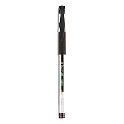 Universal Comfort Grip Gel Pen, Stick, Medium 0.7 mm, Black Ink, Clear/Black Barrel, 60/Pack (UNV39513)