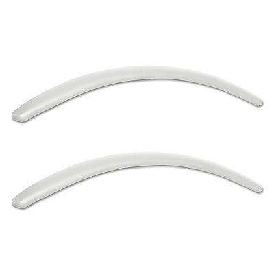 Neratoli Series Replacement Arm Pads for Alera Neratoli Series Chairs, Faux Leather, 1.77 x 15.15 x 0.59, White, 2/Set (ALENRAP06)
