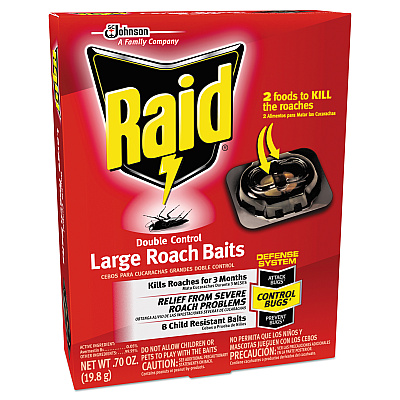 Raid Roach Baits, 0.7 oz Box, 6/Carton (SJN334863)