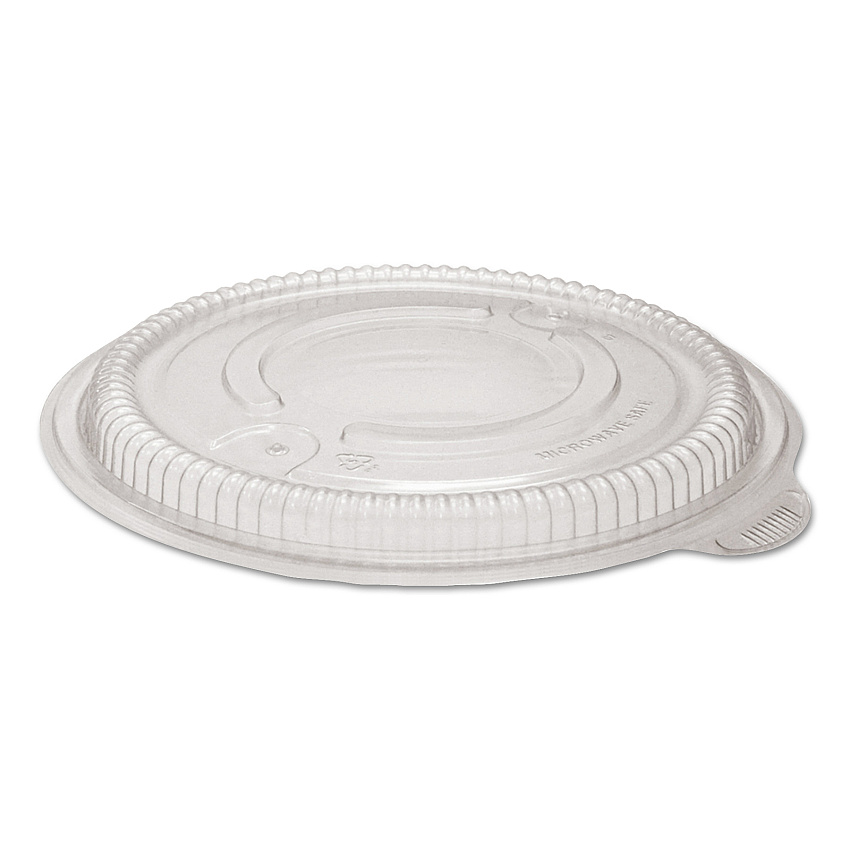 Anchor Packaging MicroRaves Incredi-Bowl Lid, For 18, 24, 32, 48 oz Incredi-Bowls, 8.5" Diameter x 0.63"h, Clear, Plastic, 150/Carton (ANZ4338505)