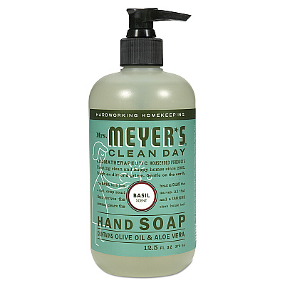 Mrs. Meyer's Clean Day Liquid Hand Soap, Basil Scent, 12.5 oz (SJN651344EA)