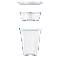 Dart Clear PET Grab n Go Kit Combo with Insert, 12 oz, Clear, 500/Carton (DCCPF35C1CP)