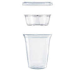 Dart Clear PET Grab n Go Kit Combo with Insert, 12 oz, Clear, 500/Carton (DCCPF35C1CP)