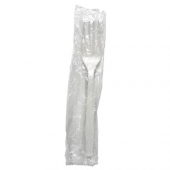 Boardwalk Heavyweight Wrapped Polypropylene Cutlery, Fork, White, 1,000/Carton (FORKHWPPWIW)