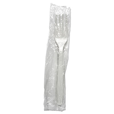 Boardwalk Heavyweight Wrapped Polypropylene Cutlery, Fork, White, 1,000/Carton (BWKFORKHWPPWIW)