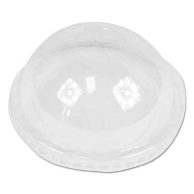 Boardwalk PET Cold Cup Dome Lids, Fits 16 oz to 24 oz Plastic Cups, Clear, 1,000/Carton (PETDOME)