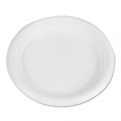 Boardwalk Hi-Impact Plastic Dinnerware, Plate, 6" dia, White, 1,000/Carton (PLTHIPS6WH)